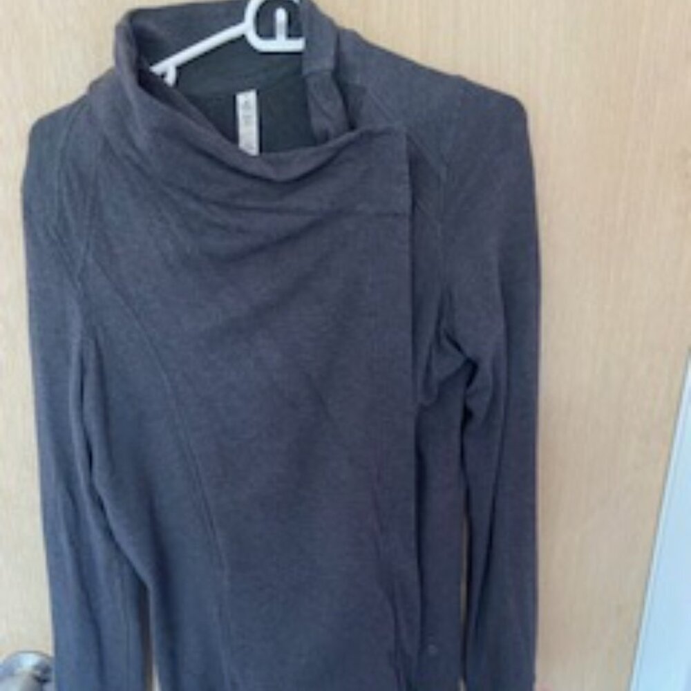 Charcoal Gray Lululemon wrap top